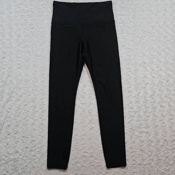 Athleta Elation Shine Tight Size Small Petite SP Black Workout Gym Yoga #985227 - Picture 1 of 7